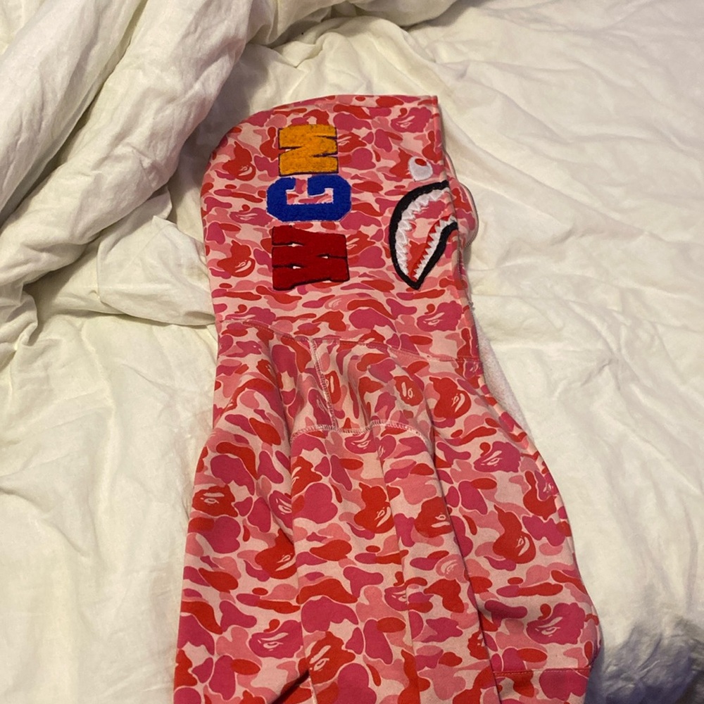 Pink bathing ape jacket